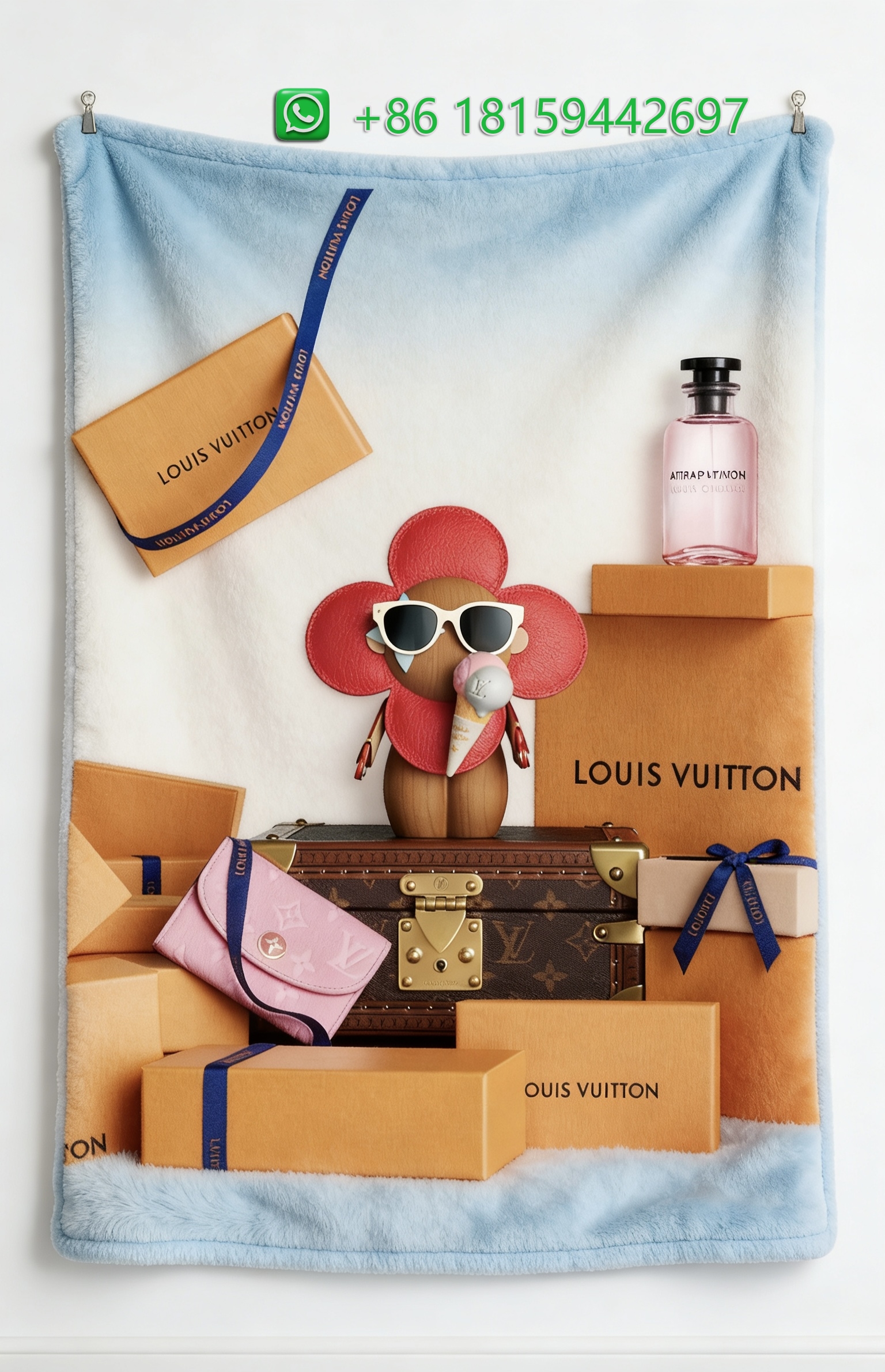 Louis Vuitton Throw Blankets